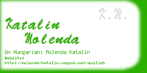 katalin molenda business card